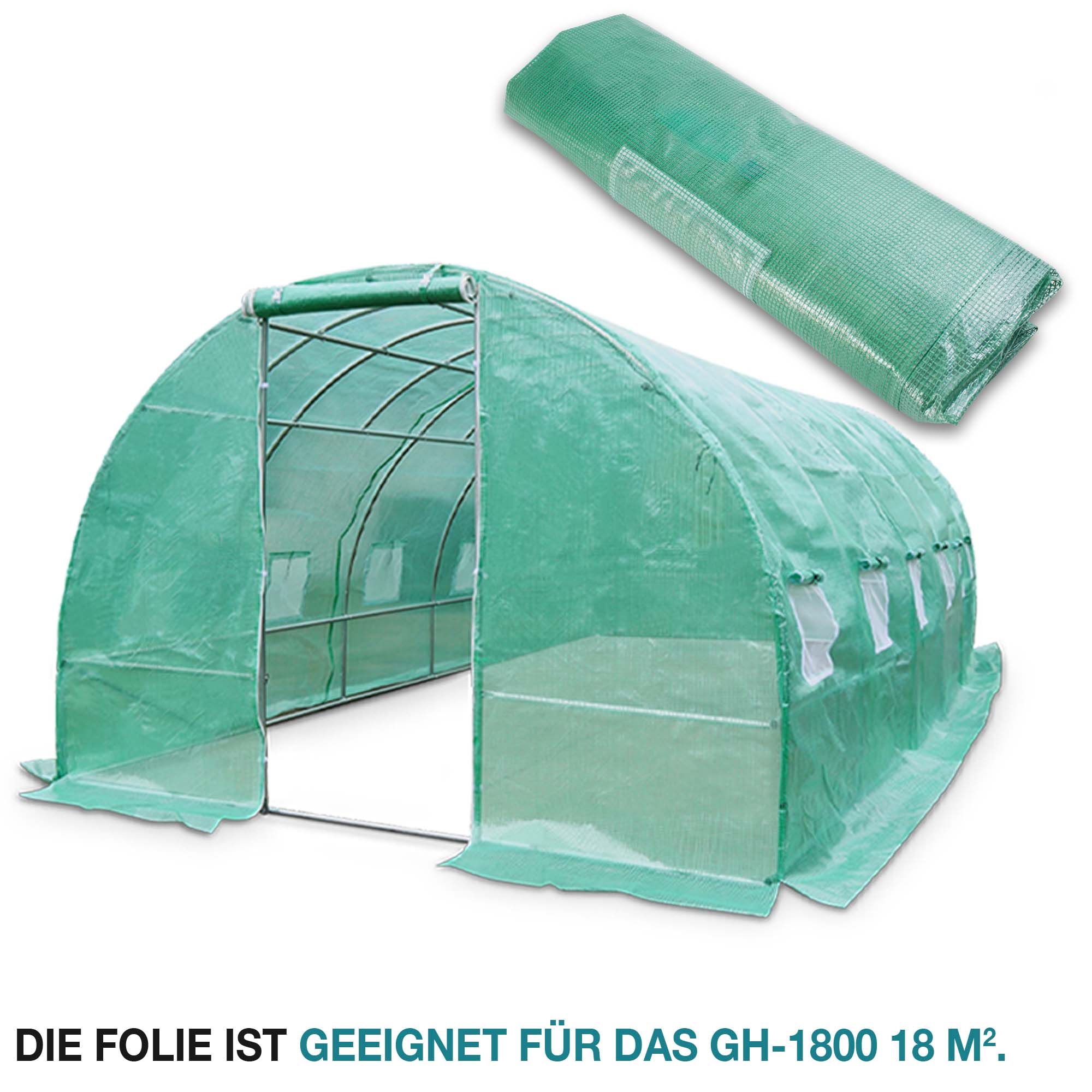 Ersatzfolie GH-600 – 18 qm Fläche – Hochwertiges Material – Robuste Verarbeitung – Schutz vor Witterungseinflüssen