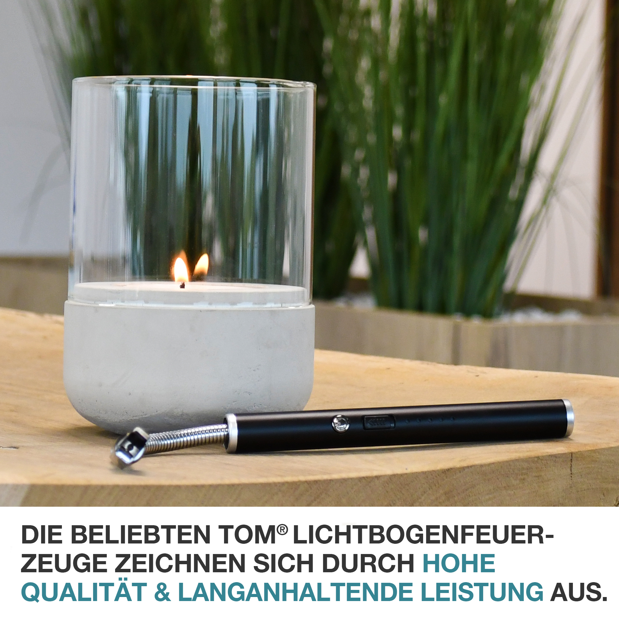 Lichtbogenfeuerzeug - Zigarettenzünder - hohe Qualität - langanhaltende Leistung - Kerze - Kaminzünder