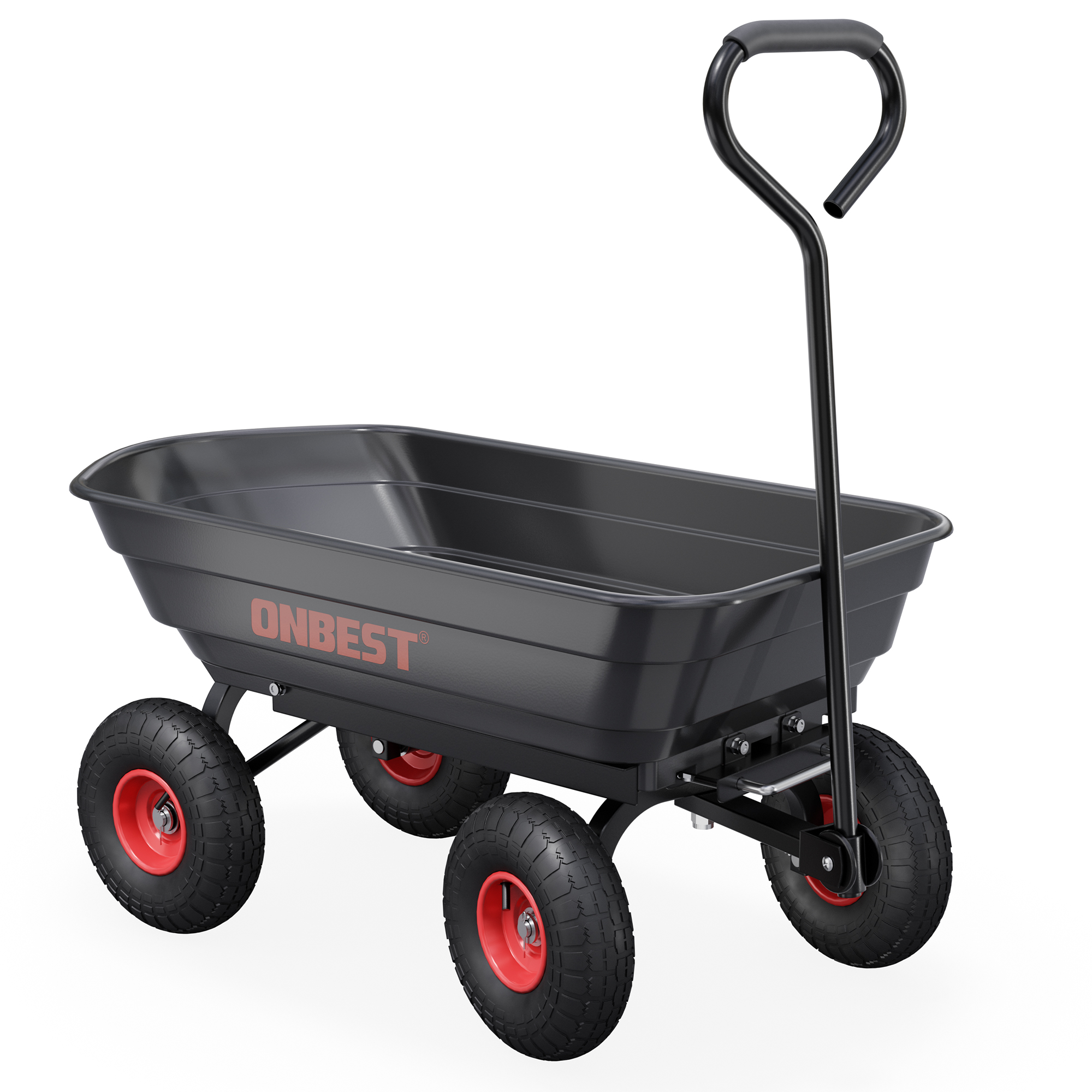 ONBEST Gartenwagen mit Kippfunktion