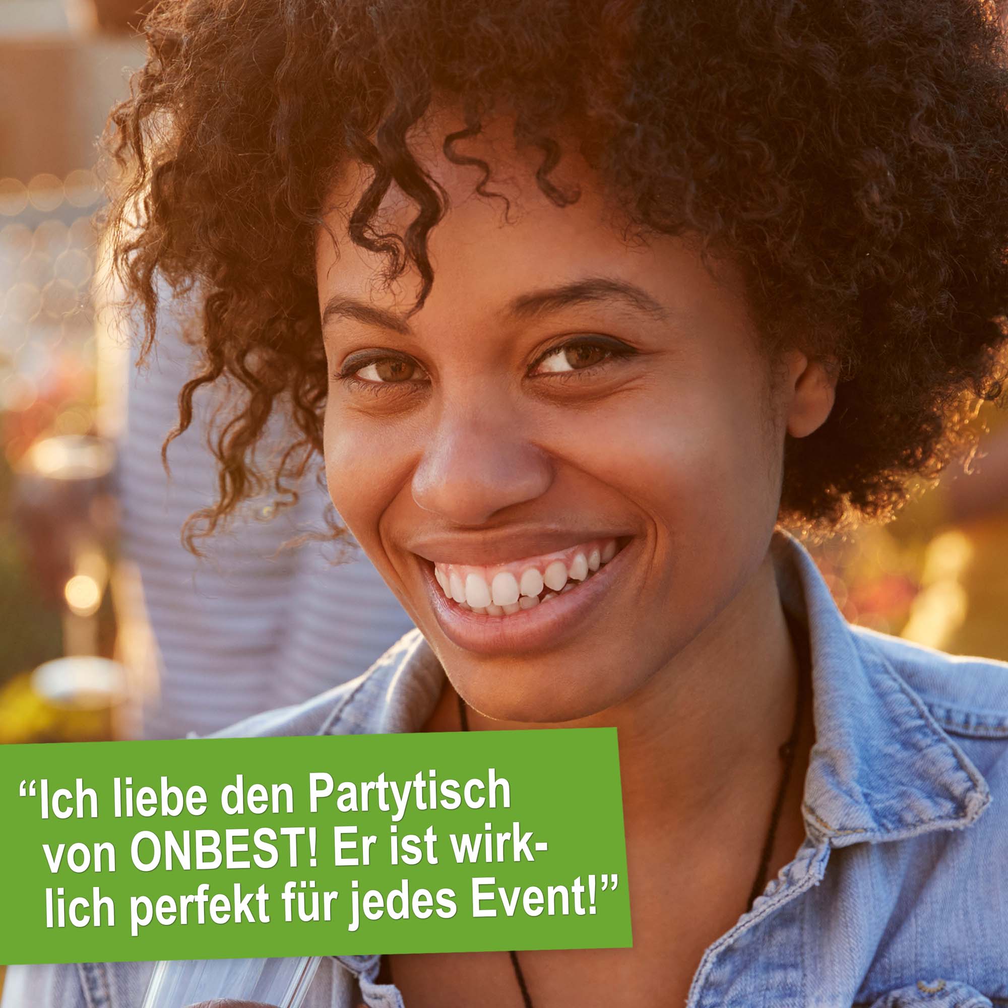  Ich liebe den Partytisch von ONBEST! Er ist wirklich perfekt für jedes Event! - Stehtisch - Bartisch - Klapptisch - Tisch mit Husse