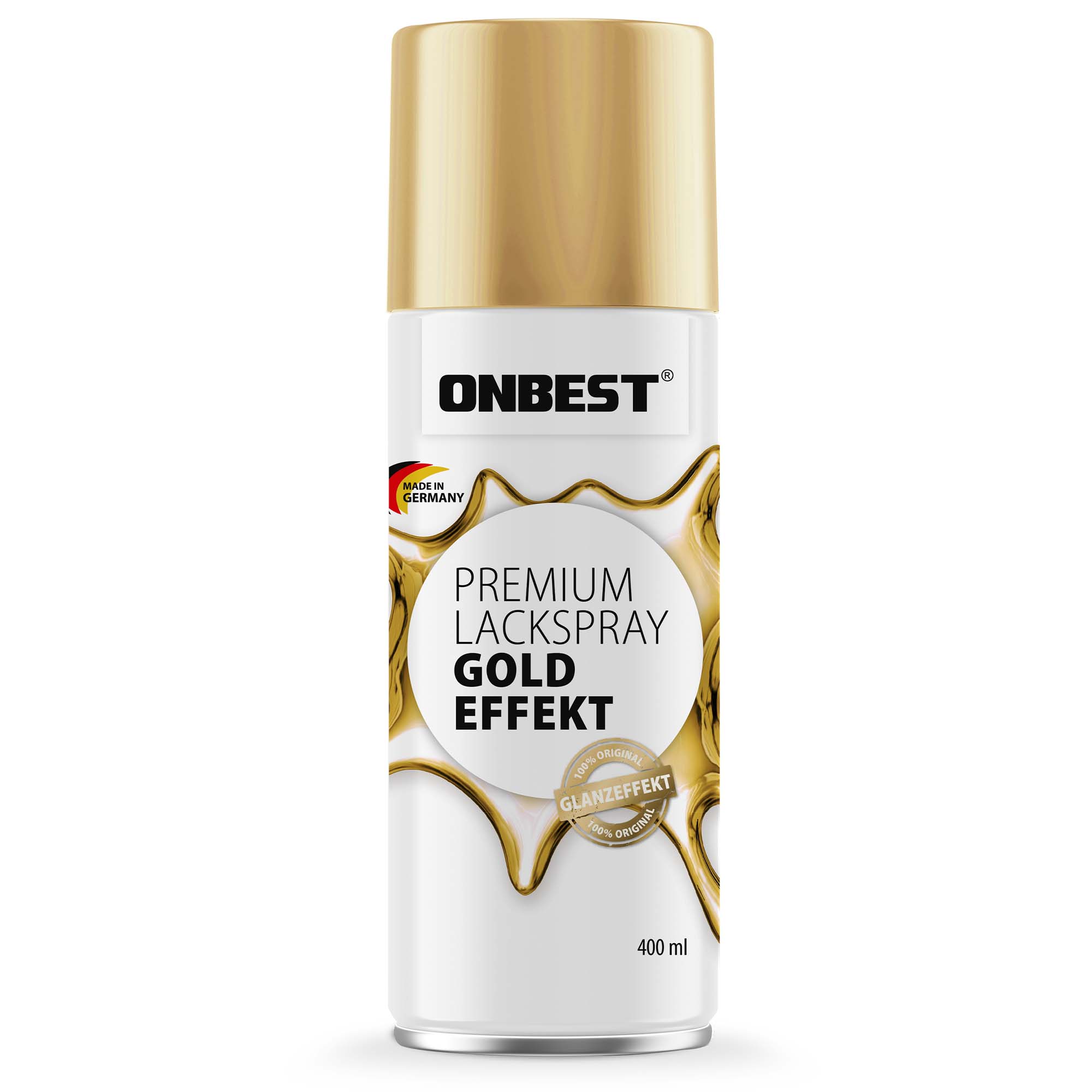 Premium Lackspray Gold Effekt Sprühfarbe - Lack - Farbe - sprühen - Flasche - Mittel - DIY