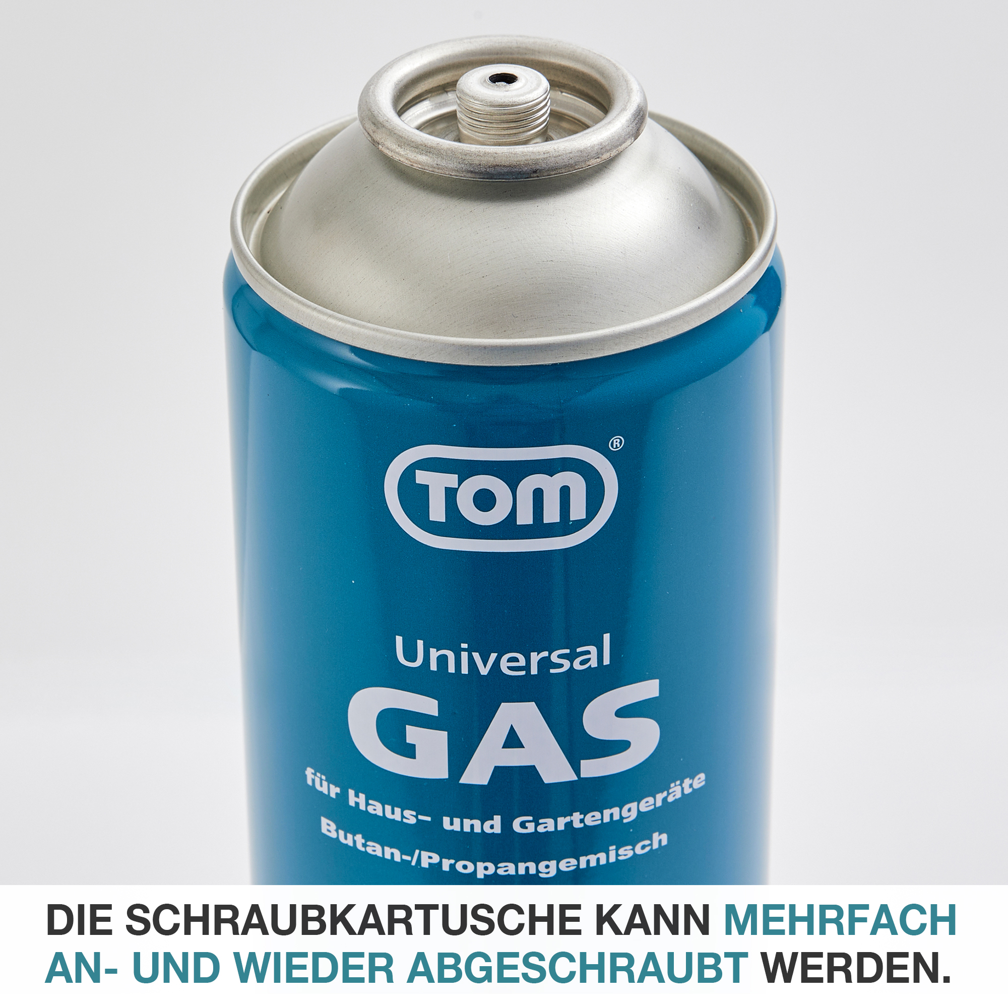 Schraubkartusche mehrfach verwendbar Einfaches An- und Abschrauben - Universalgas - Gaskartusche - Outdoor - Camping