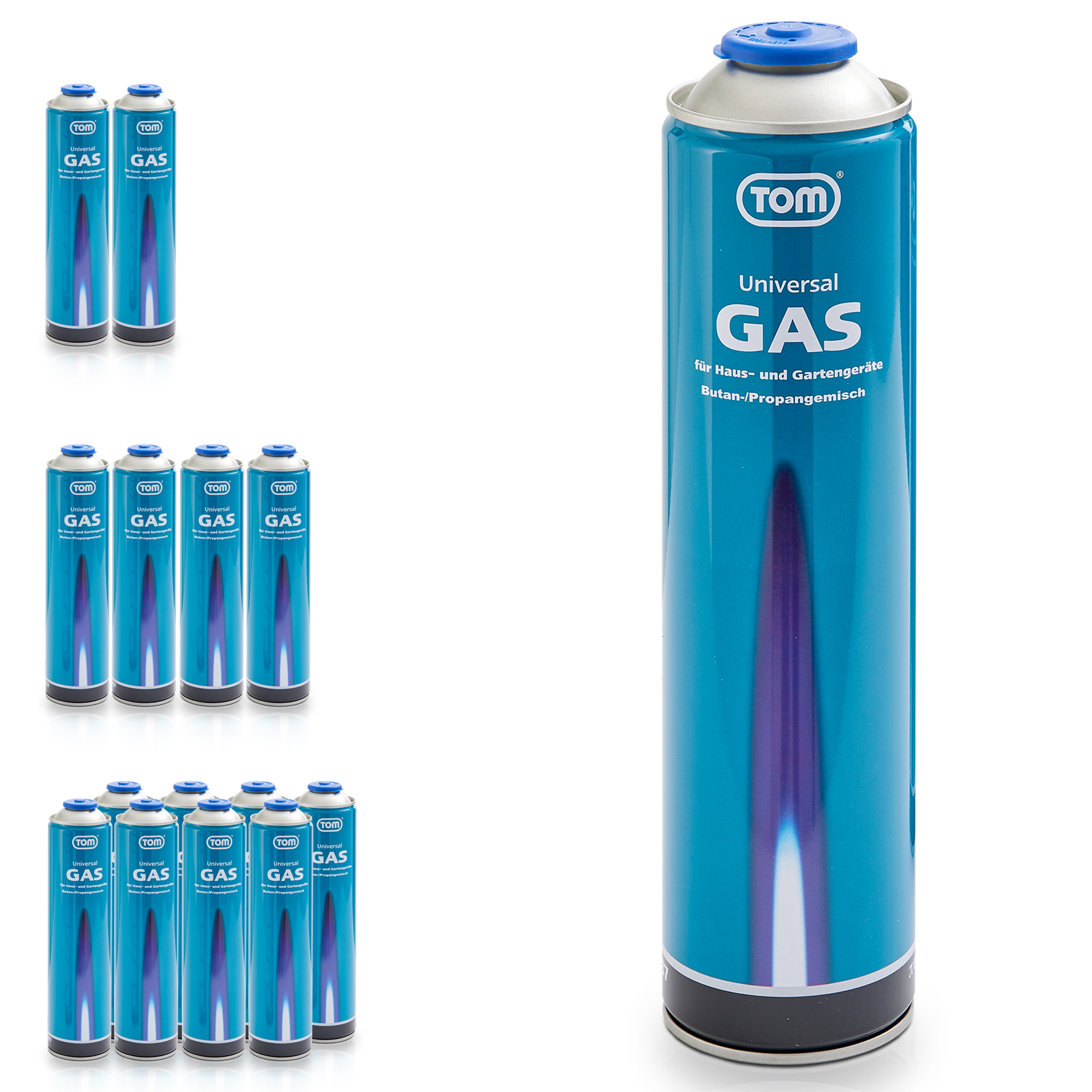 TOM LG-600 Universalgas Ideal für mobile Gasgeräte und Outdoor-Einsätze