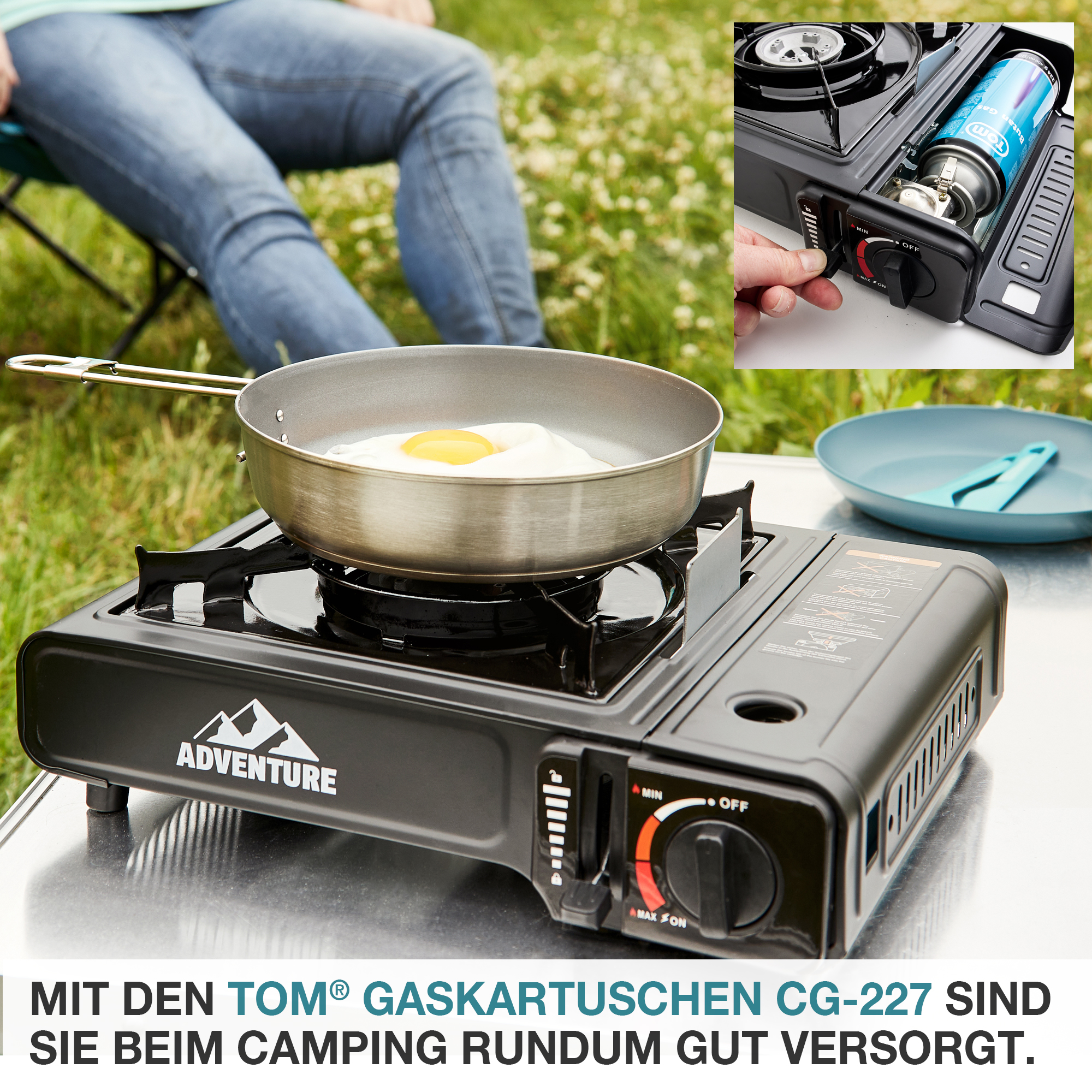 Gaskartusche - Camping - Campingkocher - Outdoor Gas - Leicht zu verwenden - Kartusche