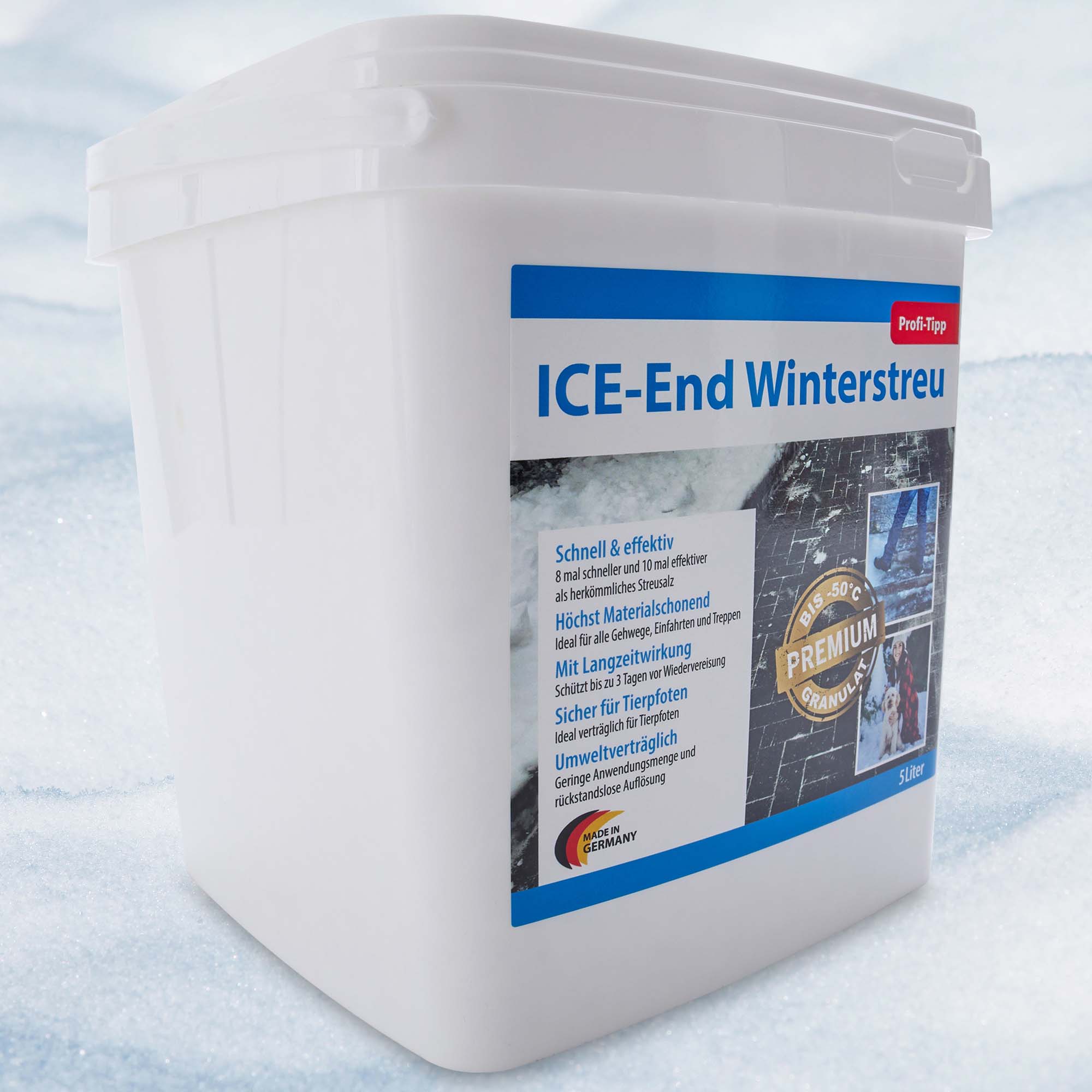 ICE-End Streusalz - Eisstopper - Wintergranulat - Streu - Winterstreu - Streu