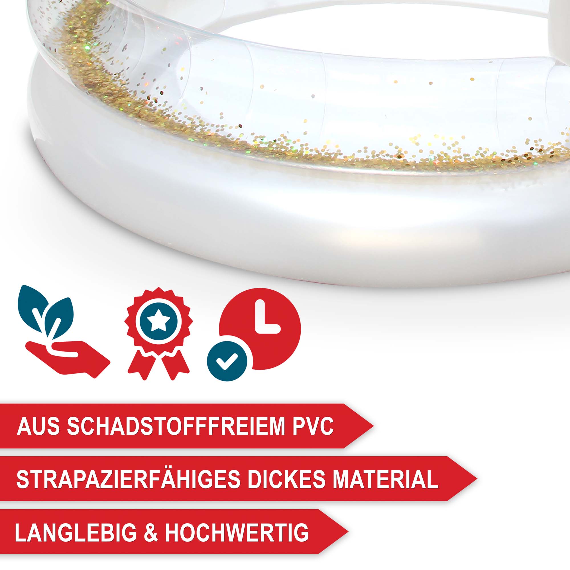 Robustes Einhorn-Planschbecken aus schadstofffreiem PVC