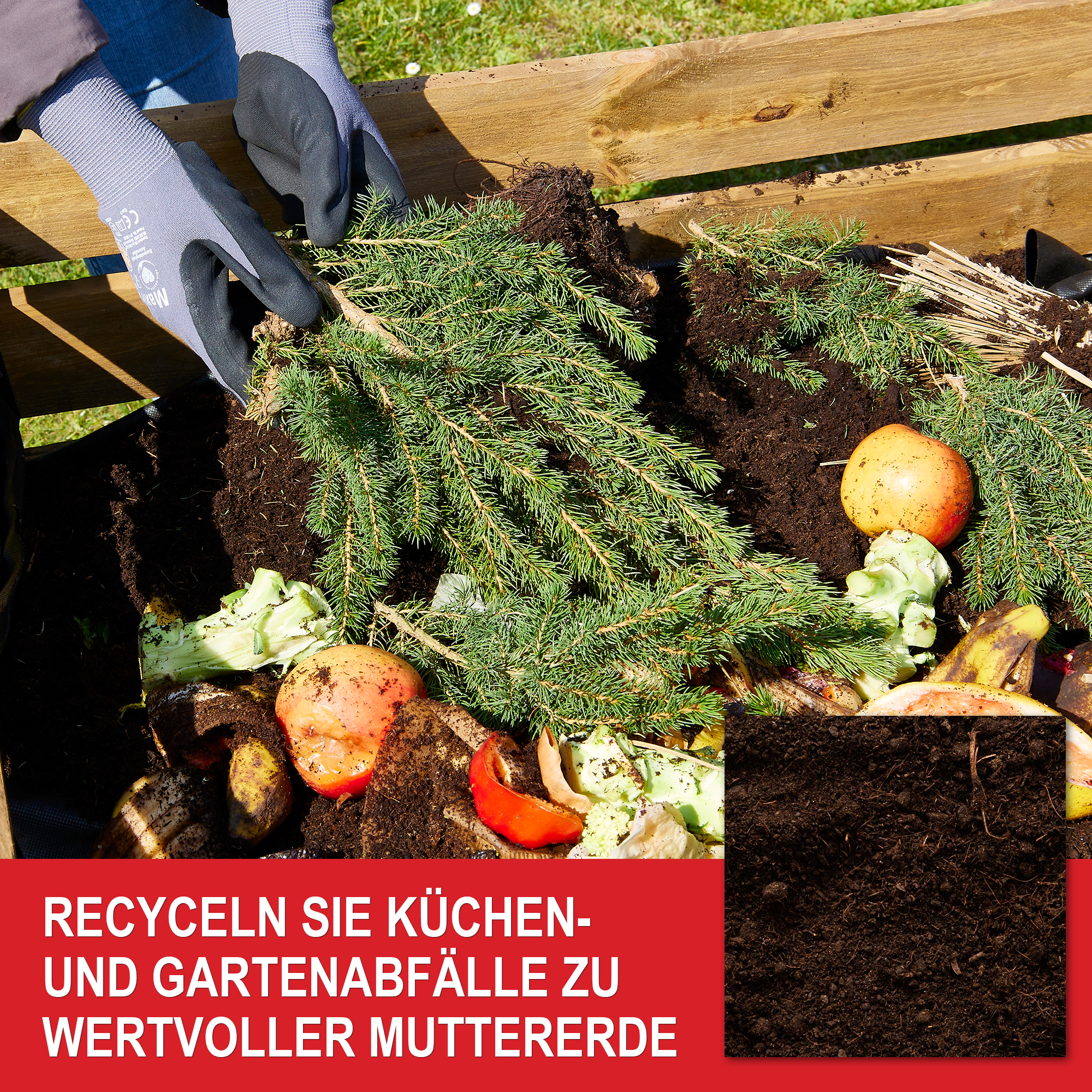 Komposter - Wertvolle Muttererde durch Recycling von Küchen- und Gartenabfällen