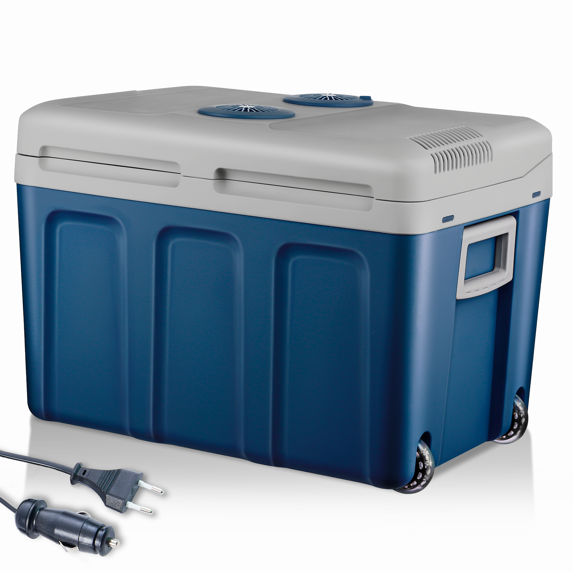 Kühlbox blau 40 Liter   – Transportbox – Thermobox – Isolierbox – Kühlcontainer – Tragbare Kühlung – Reisebox – Kältebox – Picknickbox – Outdoor-Kühlbox – Frischebox