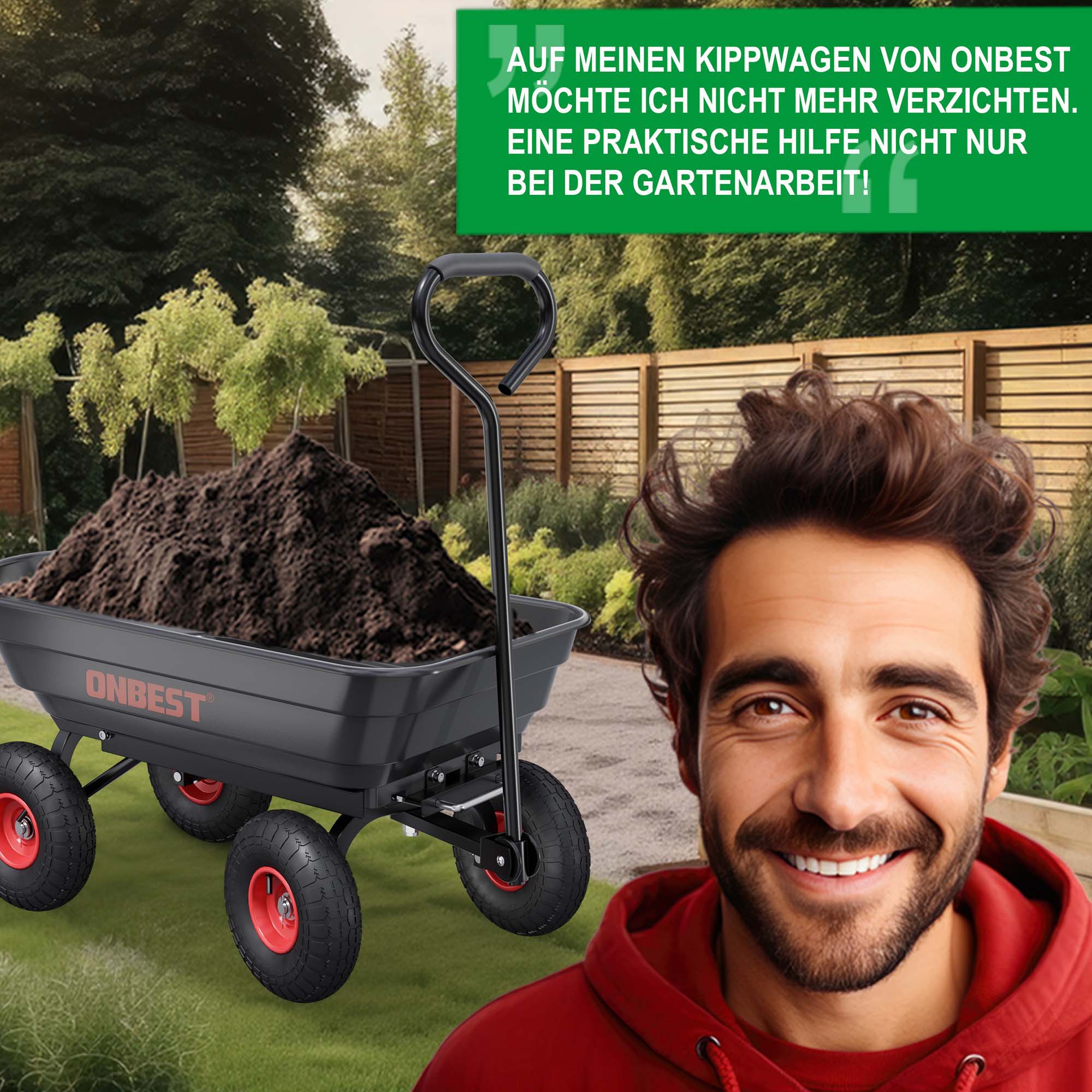 Kippwagen als praktische Hilfe nicht nur bei der Gartenarbeit