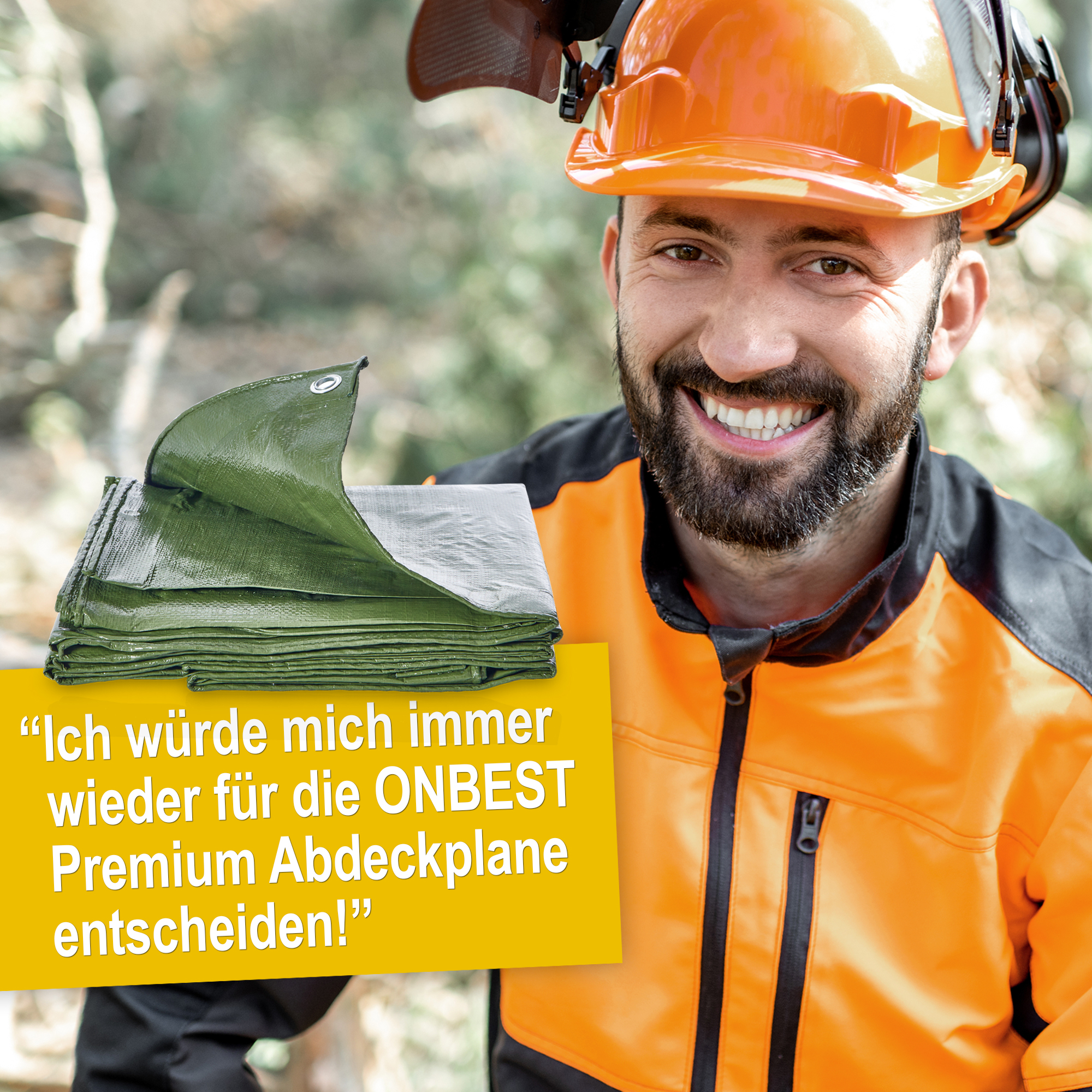 "ONBEST Premium Abdeckplane - meine erste Wahl auf der Baustelle!"