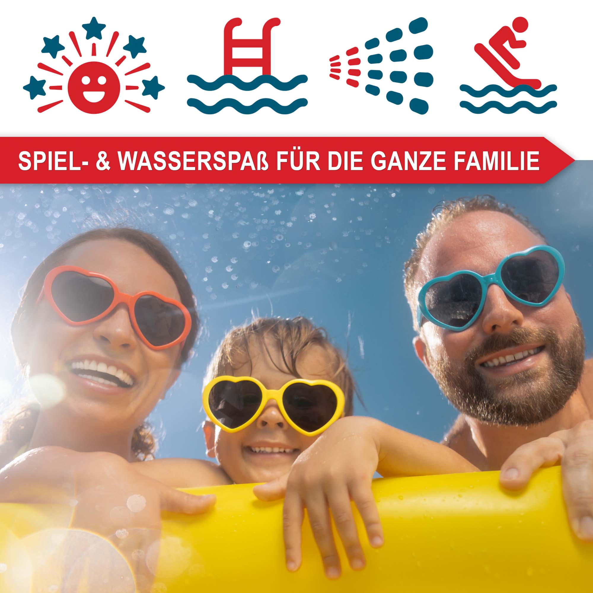 Wasserspass fuer die ganze Familie Bananenboot-Rakete