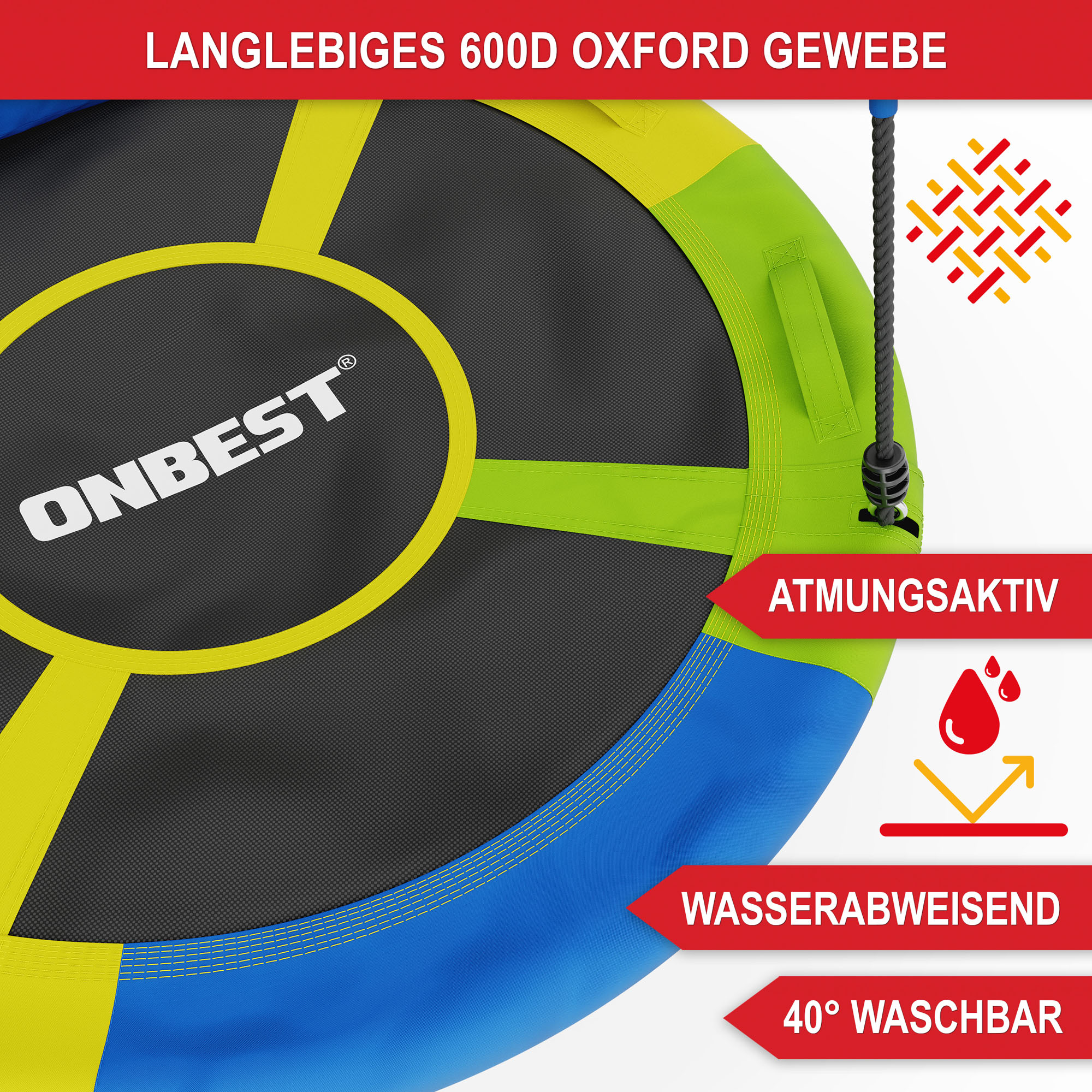 Robustes und atmungsaktives 600D Oxford Gewebe für Nestschaukel