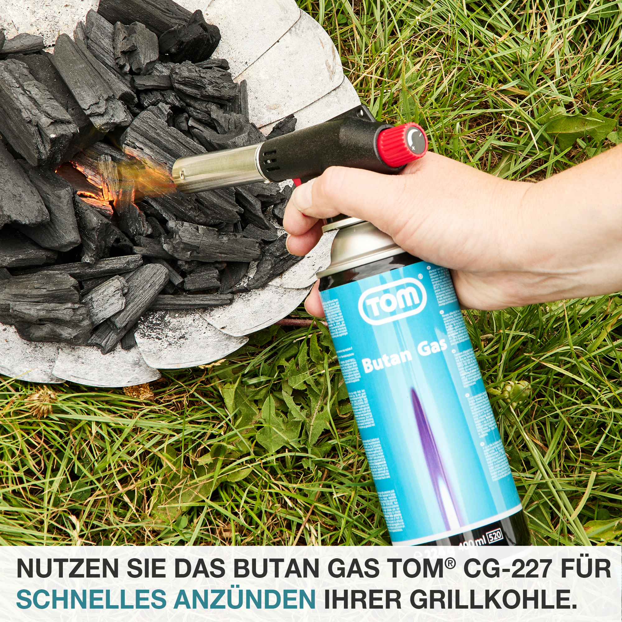 Gaskartusche 227g – Grillanzünder – Camping Gas – Outdoor Gas – Gaskocher – Sicherheitsventil – Mobile Gasversorgung – Butangas – Einfache Anwendung – Kartusche