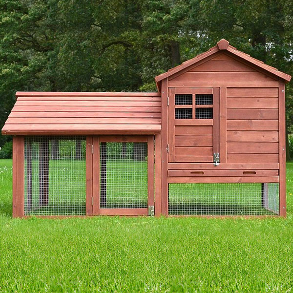 Der Hasenstall Hasenburg mit einem integrierten Auslaufbereich für deine Tiere Der Stall bietet sowohl Schutz als auch Bewegungsfreiheit für deine Hasen